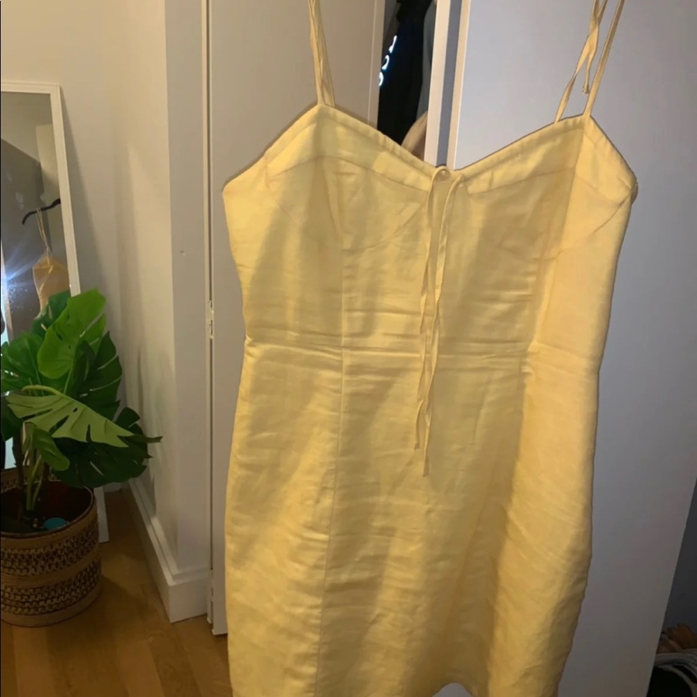 Yellow babydoll dress